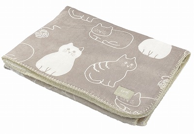 にゃふにゃふ にゃふにゃふファブリック　ブランケット総柄 |  | 01