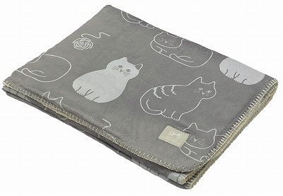 にゃふにゃふ にゃふにゃふファブリック　ブランケット総柄 |  | 02