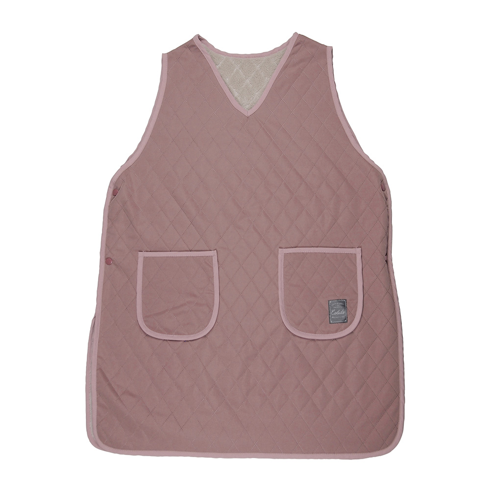 着る毛布 袖なし 冬用  ルームウェア   Calida(カリダ) エプロン　裏ボアダイヤキルト　25AW |  | 01