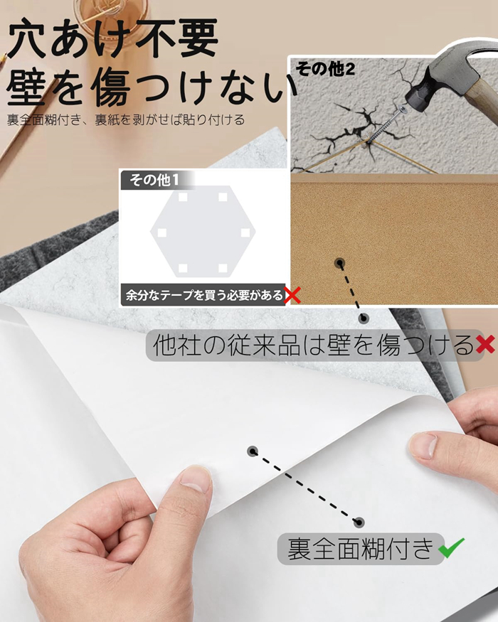 【未使用品】吸音ボード 吸音材 壁 フェルトパネル 防音  吸音材 24枚セット 吸音ボード 60cm*60cm*0.9cm 24枚セット フェルトボード 吸音パネル
