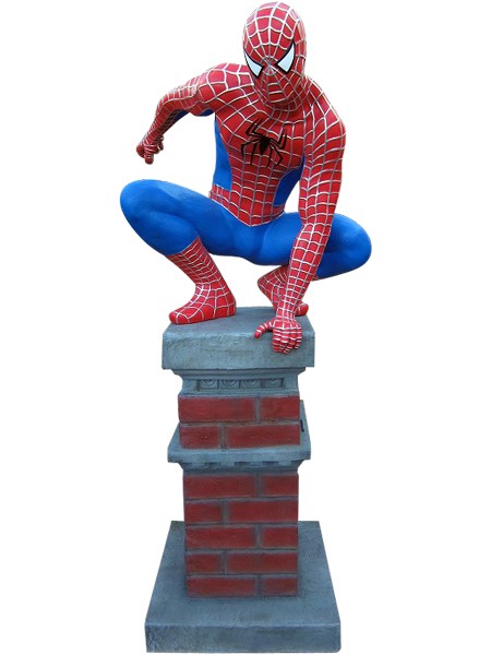 スパイダーマン（柱）ビッグ 等身大フィギュア ※ 大型商品のため 