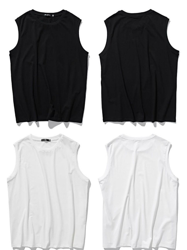 タンクトップ メンズ Tシャツ ノースリーブ 大きいサイズ トップス インナー 袖なし 接触冷感 無地 ジム 涼しい 夏 吸汗 速乾 通気性  :29jun21nxbx08:Dream Fashion 通販 