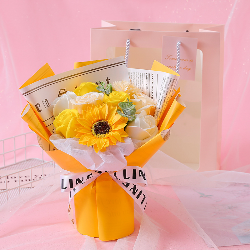 ソープフラワー ソープ フラワー 敬老の日プレゼント  花束 かわいい アクリル 一部即納 バルーン ブーケ 造花 母の日 誕生日 ギフト 女性 バラ 姫系 シャボンフ |  | 03