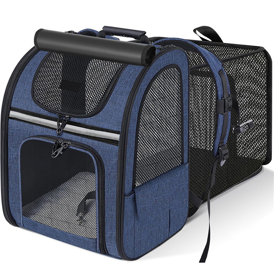☆ ペット キャリーバッグ 拡張可能 2WAY バッグ ペットキャリー ペットキャリーバッグ 猫 犬 ペットリュック 2WAY 拡張