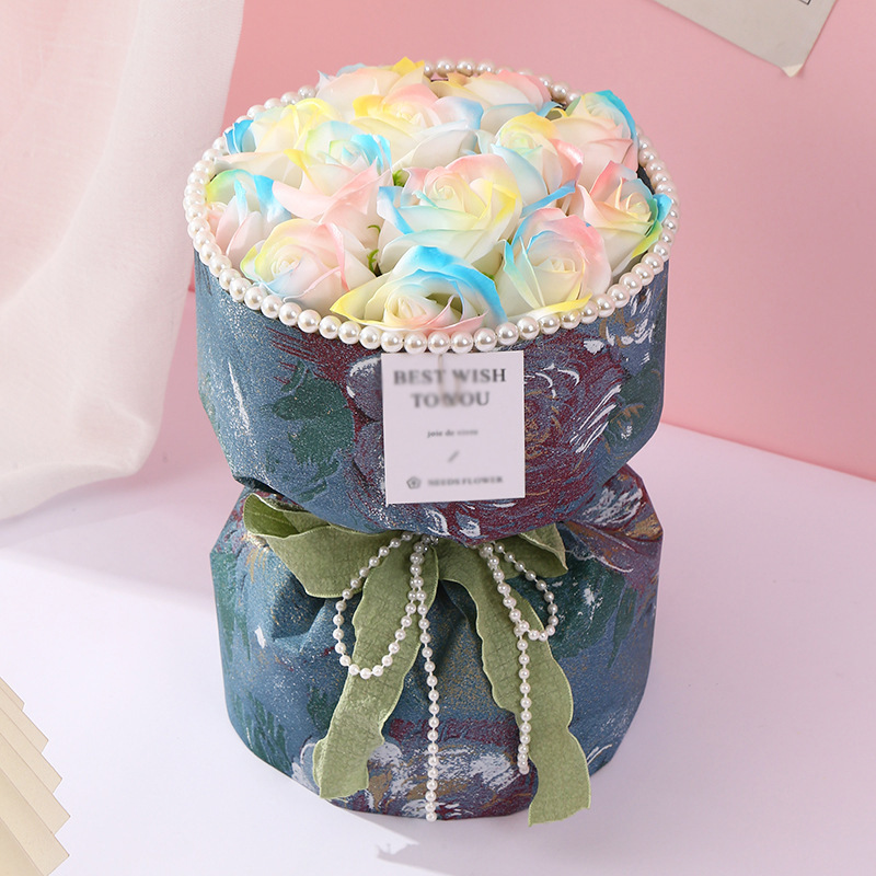 ソープフラワー 花束 造花 枯れない 卒業式 誕生日 ギフト バラ 退職 開店祝い 結婚祝い お見舞い 贈り物 プレゼント 入学式 バレンタインデー |  | 02