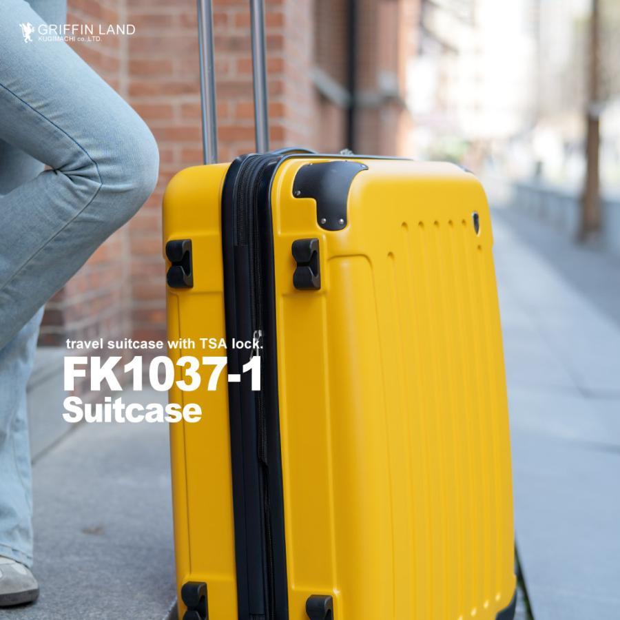 GRIFFINLAND キャリーケース スーツケース M サイズ 中型 FK1037-1 ファスナー 軽量 人気 おしゃれ キャリーバッグ 拡張 ハード 3泊4日 グリフィンランド｜dream-shopping｜19