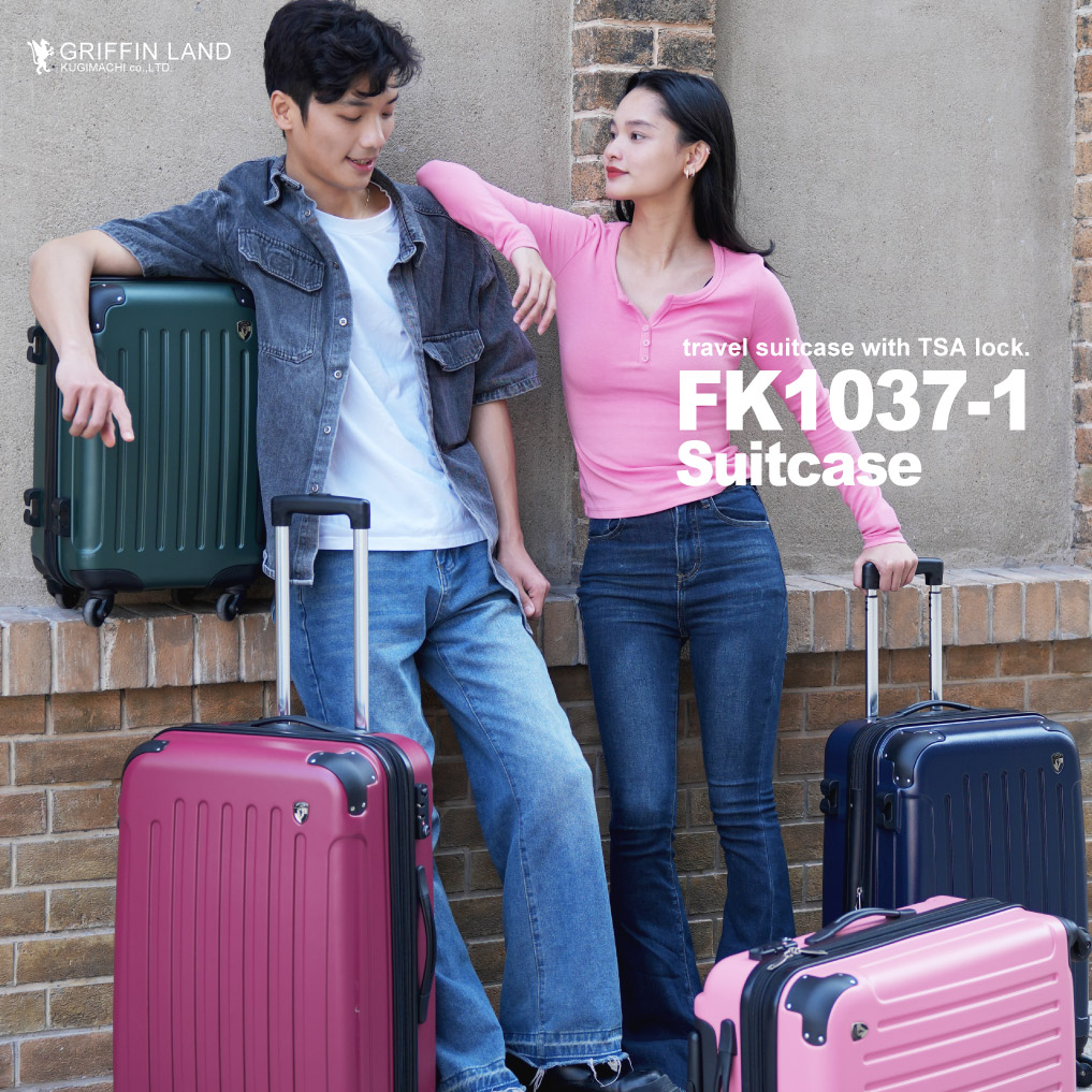 GRIFFINLAND  キャリーケース スーツケース L サイズ 大型 FK1037-1 ファスナー 軽量 人気 おしゃれ キャリーバッグ グリフィンランド 拡張 ハード｜dream-shopping｜18