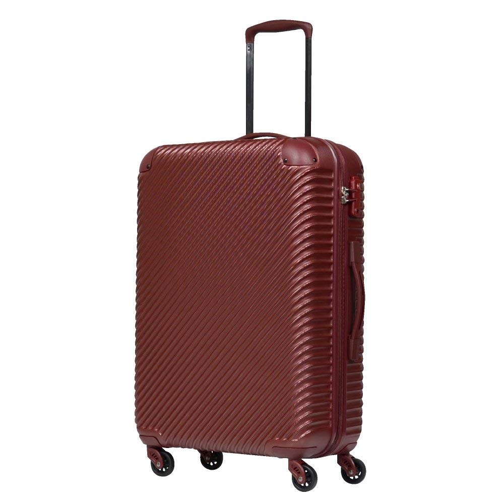 スーツケース Mサイズ 中型 超軽量 約51.8L 約2.9kg 人気 ファスナー 