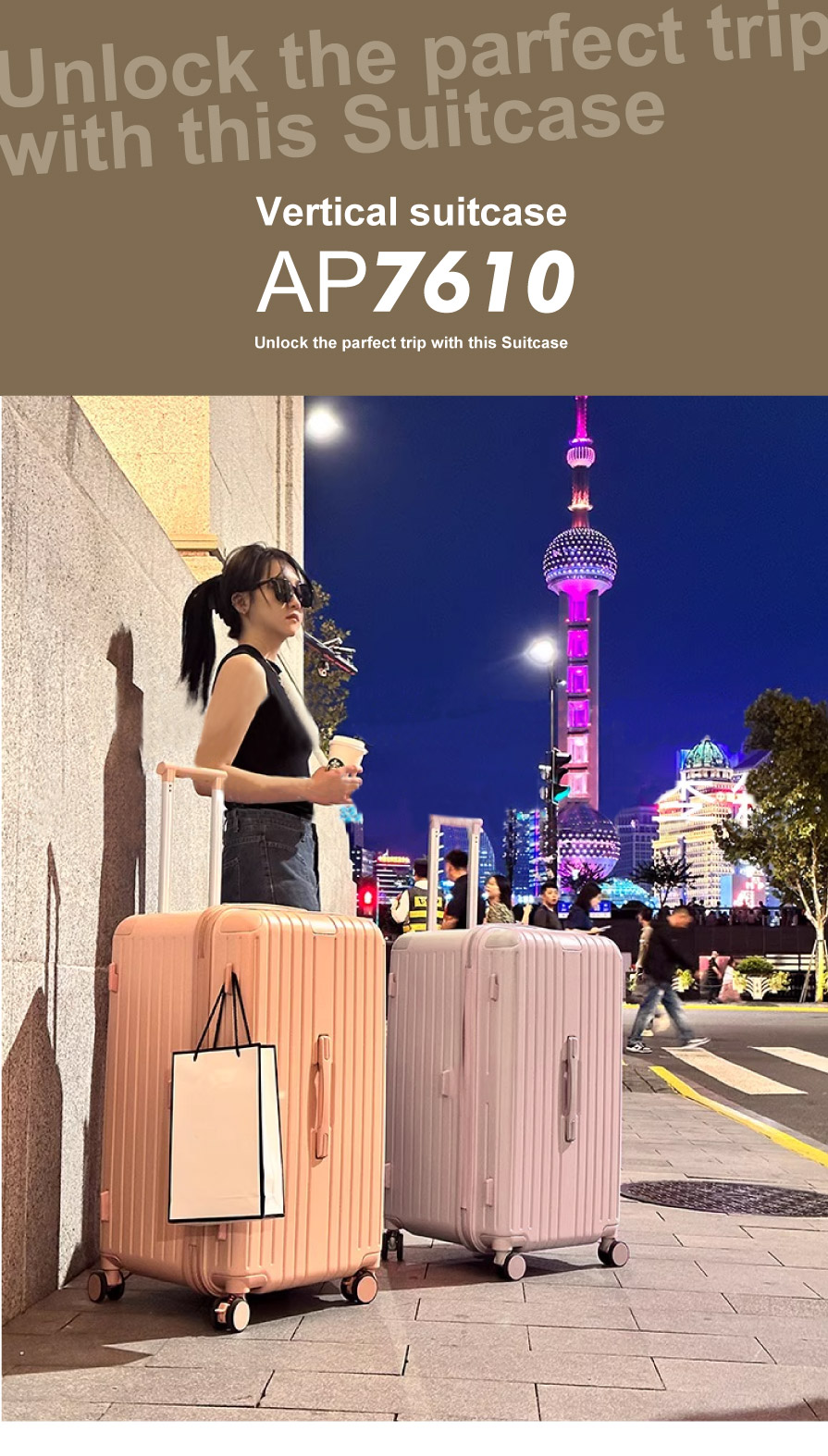 スーツケース キャリーバッグ M サイズ 中型 ストッパー 軽量 人気