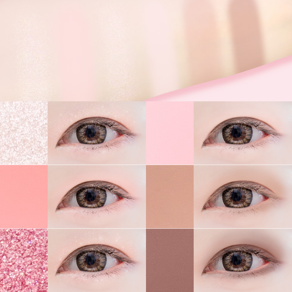 PICOMONTE（ピコモンテ） 6色 アイシャドウパレット マット ラメ