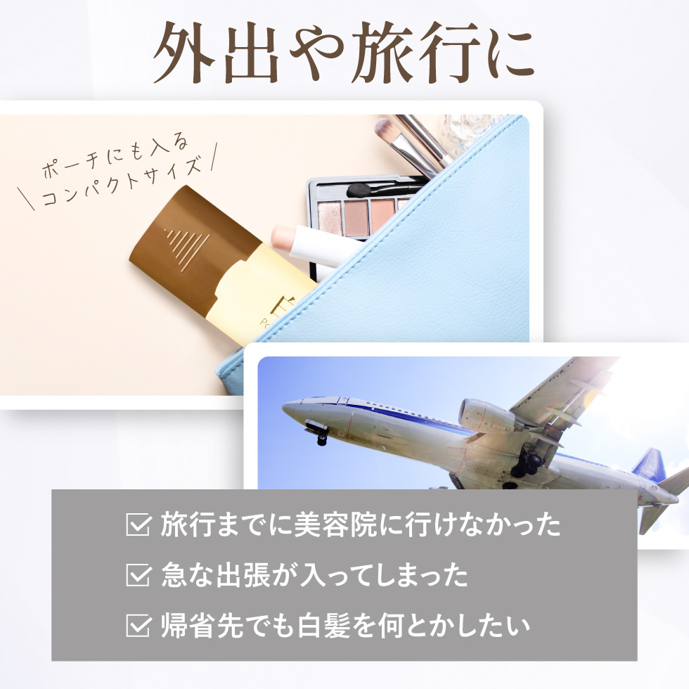 PICOMONTE（ピコモンテ） 白髪隠し クシ型 スティック 生え際 分け目