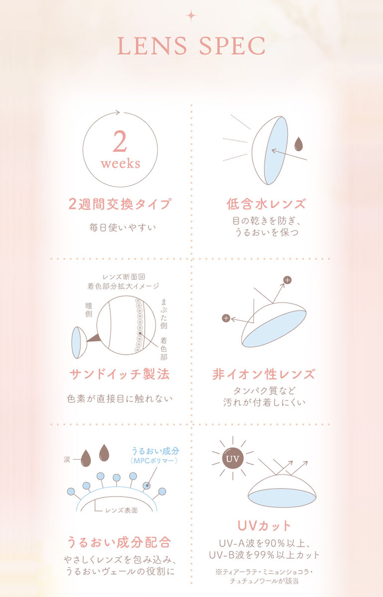 eRouge エルージュ 6枚入 1箱 2週間交換 カラコン学校 職場 バレない 2WEEK 学校カラコン | eRouge | 16