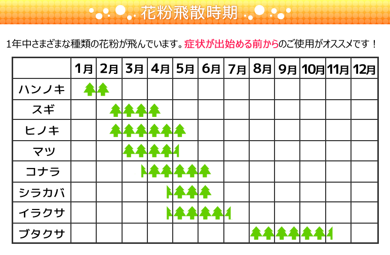 花粉対策メガネ