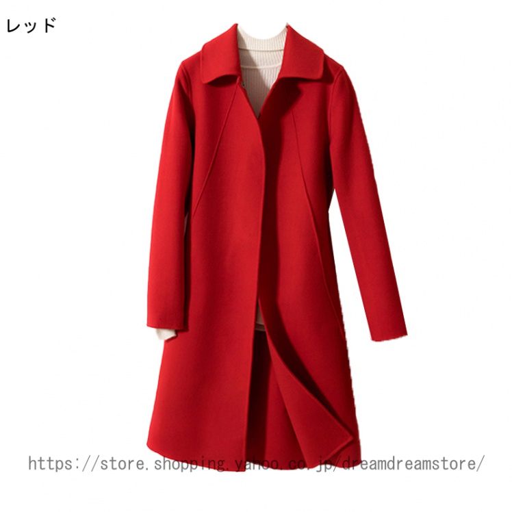 チェスターコート レディース コート トレンチコート ウール ピーコート ロングジャケット アウター ロングコート ラシャコート ウールコート カジュアル