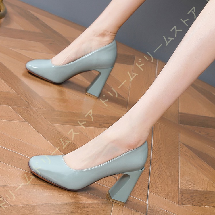 超人気 白 パンプス 太ヒール パンプス ハイヒール レディースパンプス ベージュ パンプス 8cm ヒール サイズ 大きい チャンキーヒール 8cm ヒール パンプス エナメル パンプス サイズ 23 0cm Adga Org