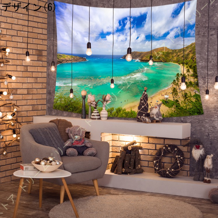 市場 Lb 自然風景 森 オシャレ 木 壁掛け 装飾布 インテリア ウォールアート タペストリー