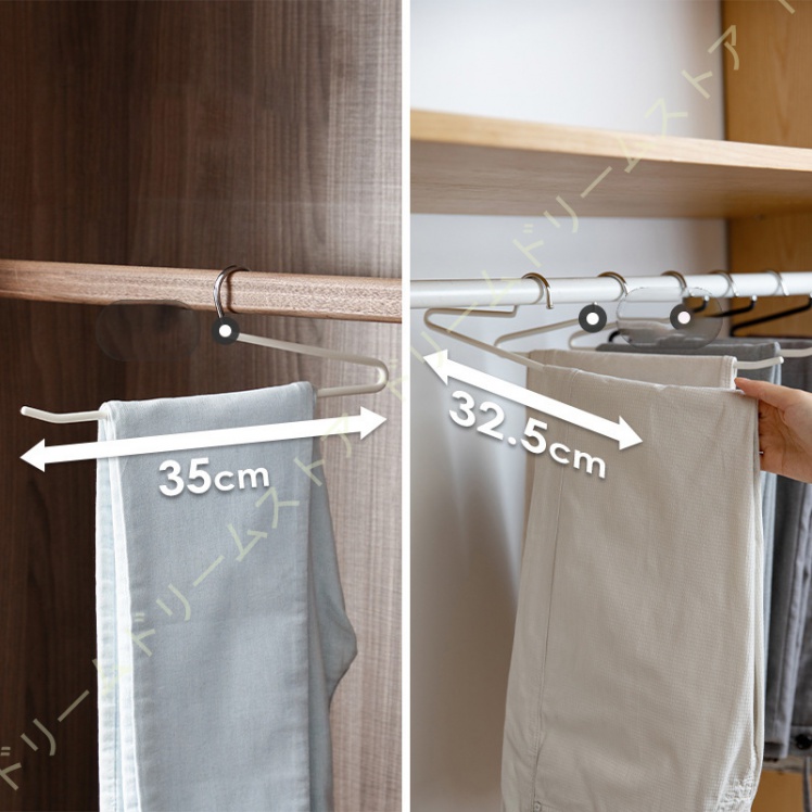 ズボンハンガー すべらない スラックス用 シングルパンツ 跡がつかない デニム適用 ロングスカート用ハンガー 省スペース 頑丈 型崩れしにくい スラックス - 30