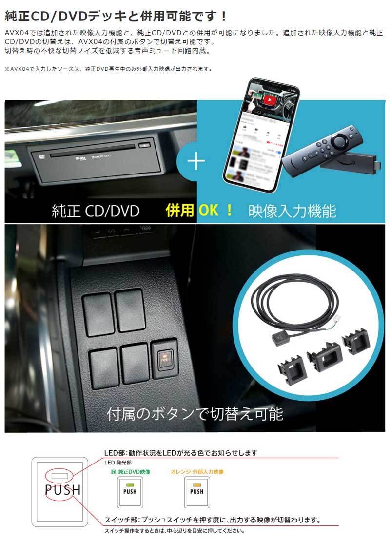 ビートソニックAVX04&IF36ミラーリングセット BeatーSonic ビートソニック AVX04+IF36+HDC2A トヨタ アクア