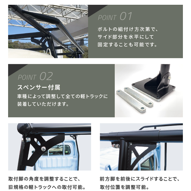 ハイゼットジャンボ　ハードカーゴ　キャリア　専用帆　ノブボルトセット HARD CARGO（ハードカーゴ） ノブボルトナットSET (軽トラック用