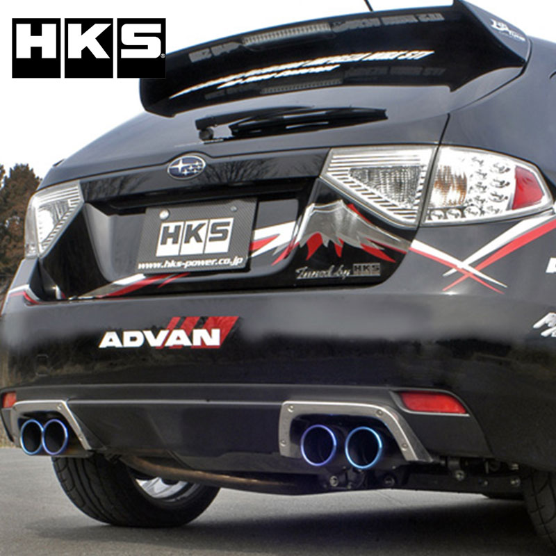 インプレッサWRX STI マフラー GRB 07/10-14/08 LEGAMAX Premium(リーガマックスプレミアム) HKS 31021-AF013｜dreamers-shop