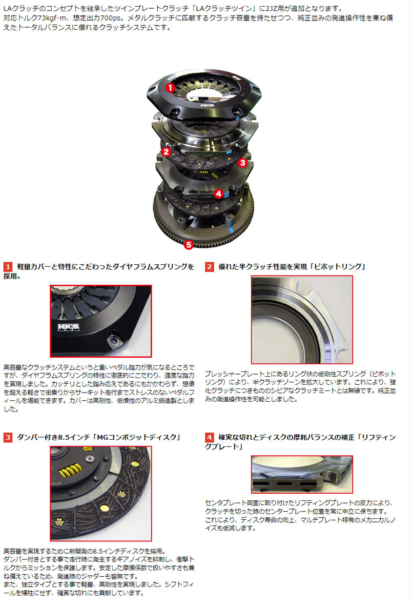 スープラ クラッチ JZA80 93/05-02/08 LAクラッチ シングルプレート