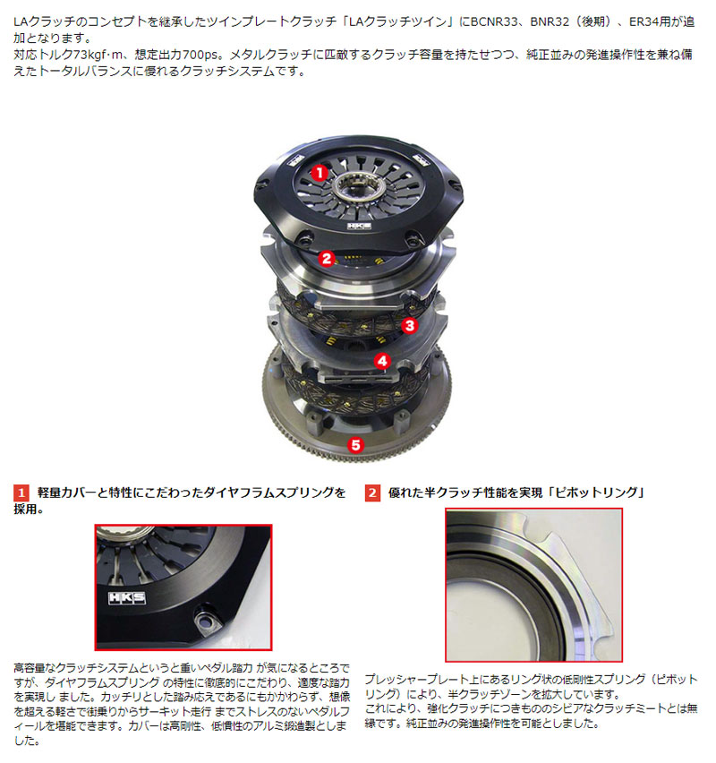 HKS（エッチケーエス） スカイラインGT-R クラッチ BNR32 93/02-94/12