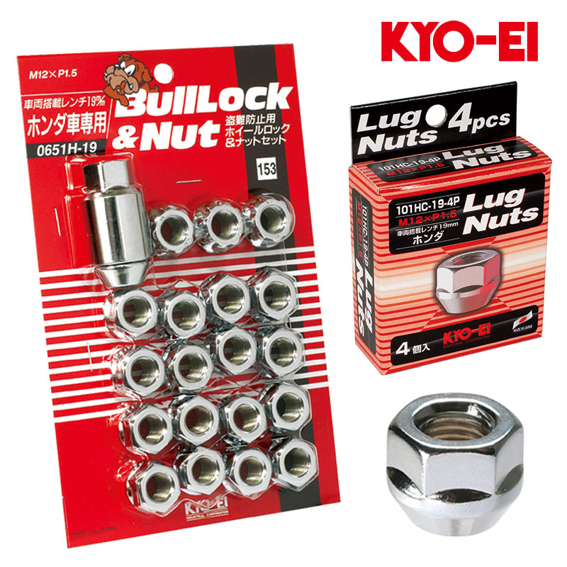 KYO-EI ハイエースバン ホイールナット 200系 M12xP1.5 テーパー座用