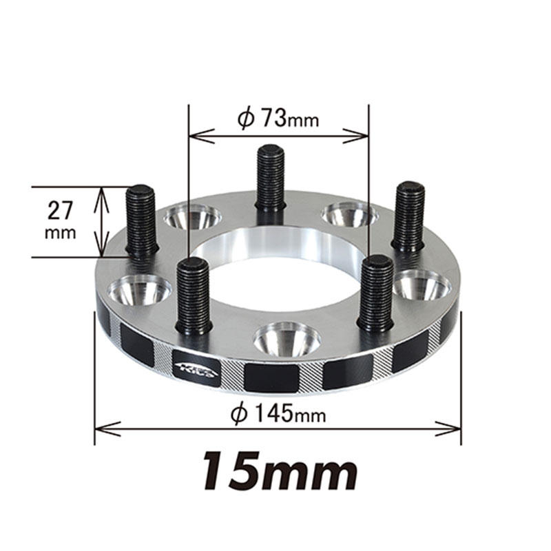 協永産業ワイトレ 15㎜ 4H/100 P1.5 15mm スペーサーセット 協永産業 Kics ワイドトレッドスペーサー＋専用ハブリングセット