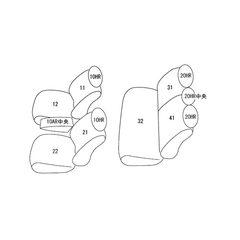 ライズ シートカバー A200A A201A A210A R1/11- エアー Clazzio