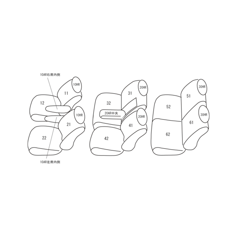 ステップワゴン シートカバー RG1 RG2 RG3 RG4 H19/11-H21/10 ライン