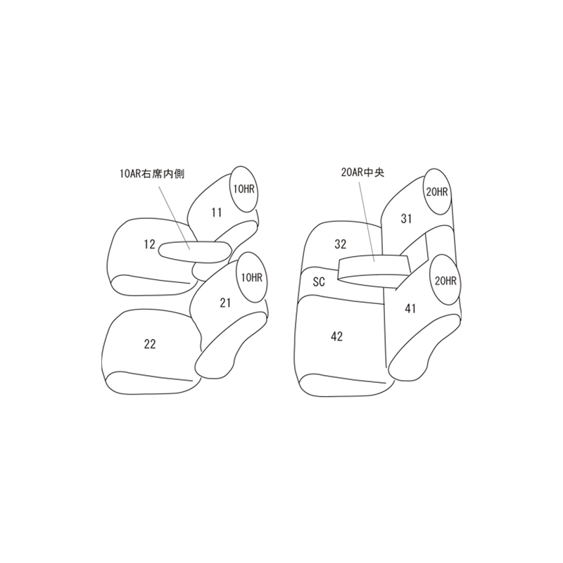 ラクティス シートカバー NCP100 H19/12-H22/11 アクセント Clazzio(クラッツィオ) ET-0146｜dreamers-shop｜07