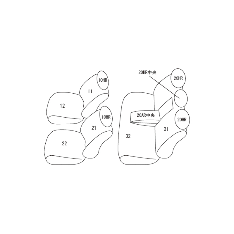 クラウンアスリート シートカバー GRS180 GRS181 GRS182 GRS184 H15/12