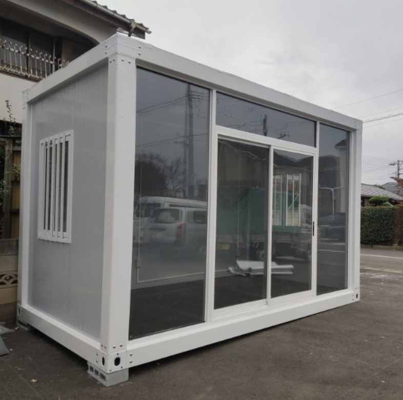 物置き　ガレージ　スーパーハウス　プレハブ　倉庫　サニタリー　ガレージ ユニットハウス プレハブ 折り畳み式 事務所 車庫ガレージ 店舗 倉庫