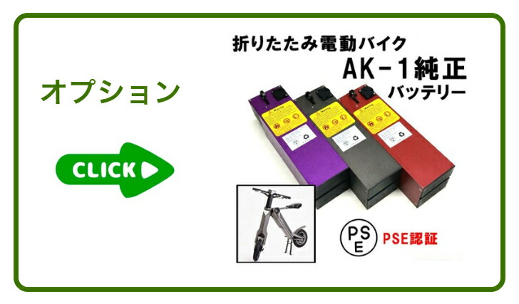 折りたたみ電動バイク AK-1 電動バイク 電動スクーター 折り畳み 
