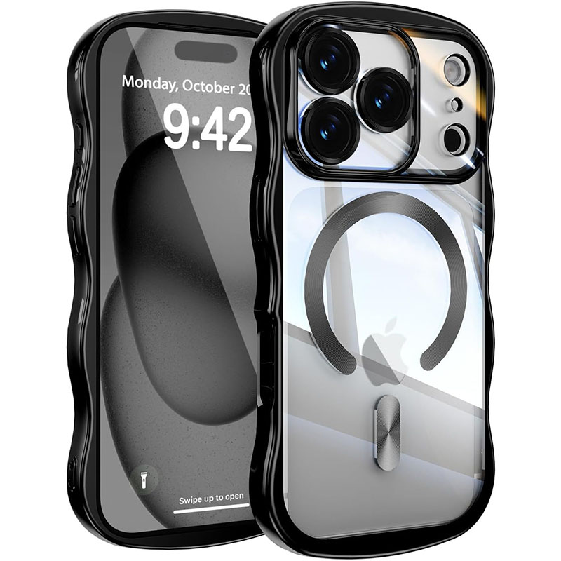iPhone iPhone17 ケース MagSafe対応 iPhone16e pro Max くねくね