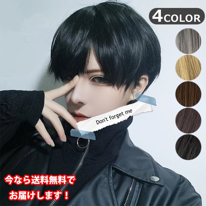 ウィッグ ショート メンズ レディース フルウィッグ コスプレ かつら 男装 黒 ふわふわ Mens Wig 短い髪 変装 日常用 学生 面接 仕事 ネット付き Mwig 0001 ドリーム企画ヤフー店 通販 Yahoo ショッピング