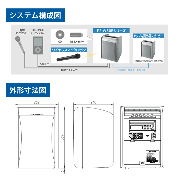 JVC CDプレーヤー搭載 ポータブル ワイヤレスアンプ PE-W51SCDB（シングルチューナー付き）ベースモデル アンプ 内蔵 スピーカー  ポータブル 音響 ケンウッド : pe-w51scdb : ドリームモバイルYahoo!店 - 通販 - Yahoo!ショッピング