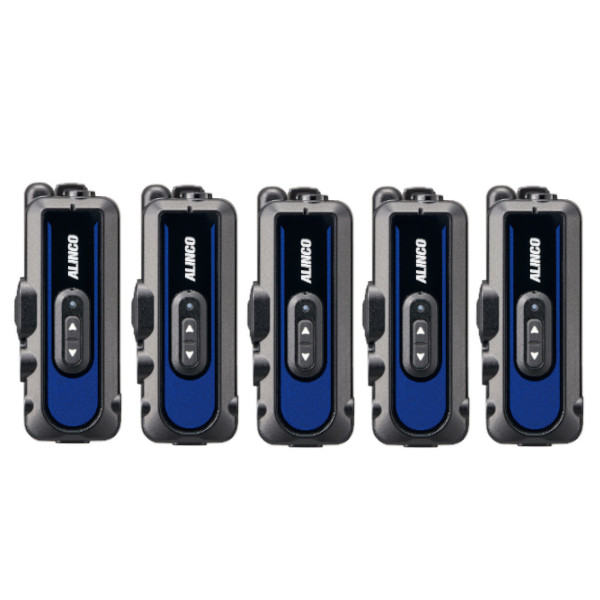 トランシーバー5台セット アルインコ DJ-PX11(A/B/R/S) 超小型特定小電力トランシーバー ラペルトーク3 免許・資格不要 DJ-PX11A｜DJ-PX11B｜DJ-PX11R｜DJ-PX11Sの画像