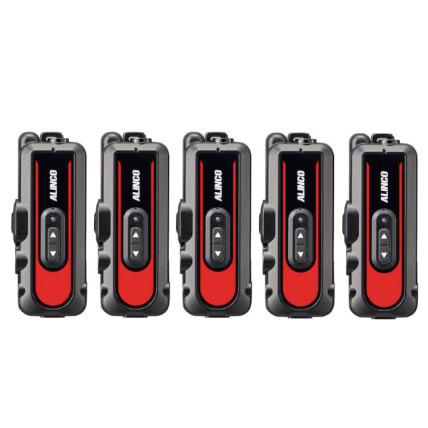 トランシーバー5台セット アルインコ DJ-PX11(A/B/R/S) 超小型特定小電力トランシーバー ラペルトーク3 免許・資格不要 DJ-PX11A｜DJ-PX11B｜DJ-PX11R｜DJ-PX11Sの画像