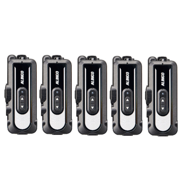 トランシーバー5台セット アルインコ DJ-PX11(A/B/R/S) 超小型特定小電力トランシーバー ラペルトーク3 免許・資格不要 DJ-PX11A｜DJ-PX11B｜DJ-PX11R｜DJ-PX11Sの画像
