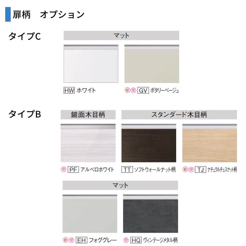 洗面台 パナソニック シーライン セットプラン GC-755P 扉柄タイプC/B/A/S 幅750 奥行530mm 両開きタイプ 抗菌加工 Panasonic D530 おしゃれ リフォーム DIYの画像