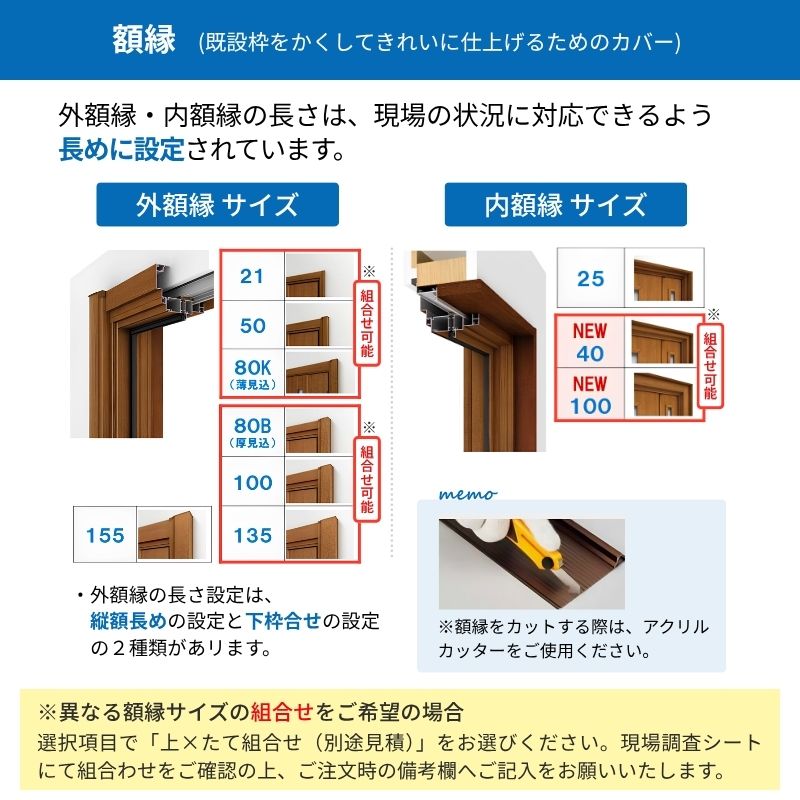 ドアリモ リフォーム用玄関ドア D30 デザイン E11N 断熱ドア D4仕様 片
