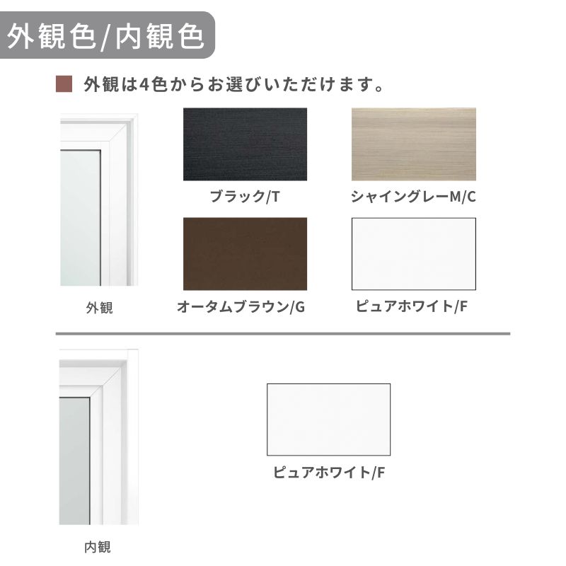 樹脂窓 EW FIX窓 07415 幅780mm×高さ1570mm 樹脂サッシ アングルなし