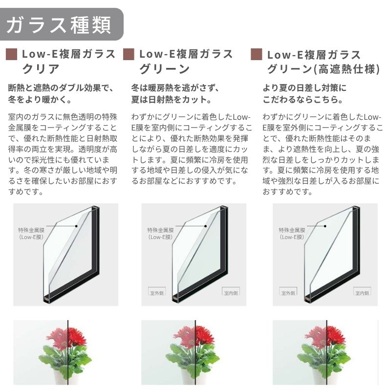 樹脂窓 EW 高所用横すべり出し窓 16003 for Design (PG) W1640×H370mm