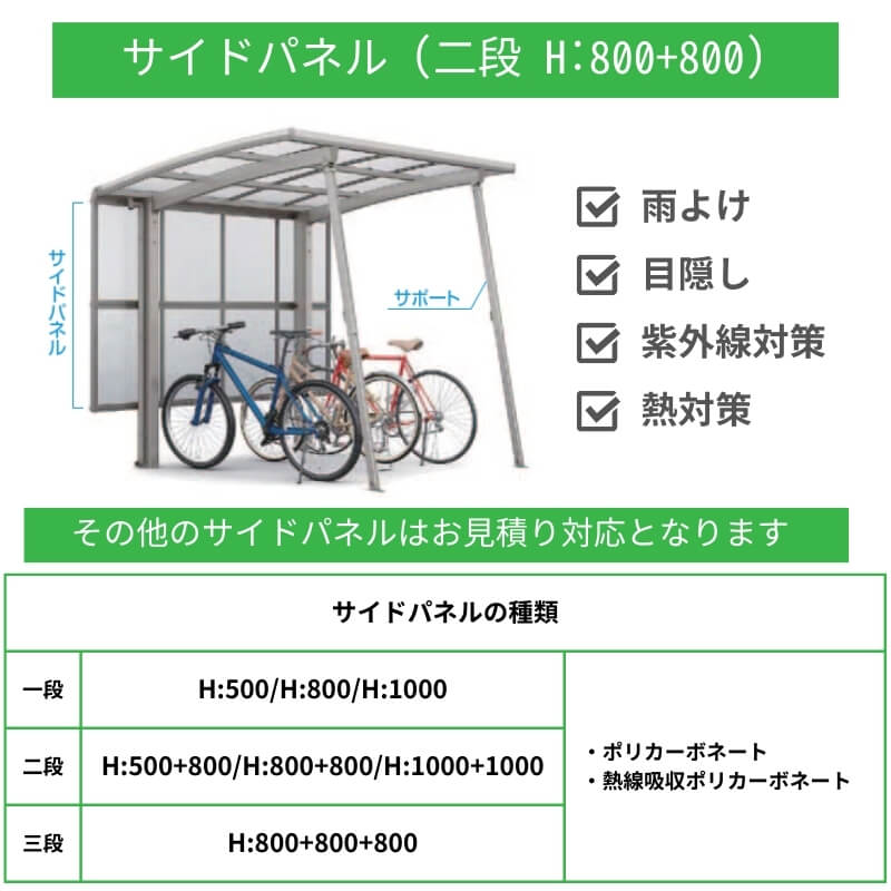 楽天市場】サイクルポート 2台用の通販