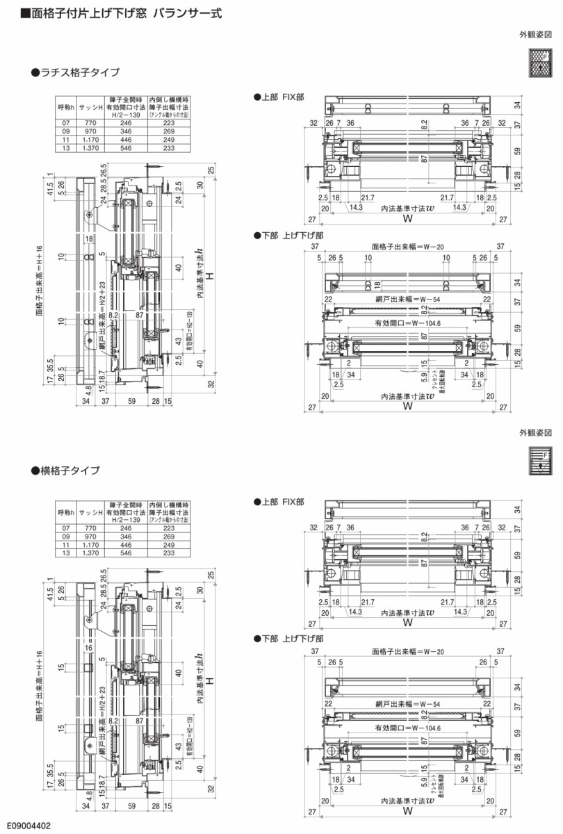 YKKAP窓サッシ 装飾窓 フレミングJ[複層防音ガラス] 面格子付内倒し窓