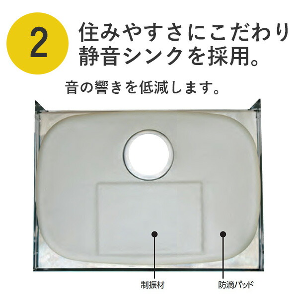 アイオ産業 KW 流し台 間口1350mm KW-1350 木目調 鏡面 スタイリッシュ