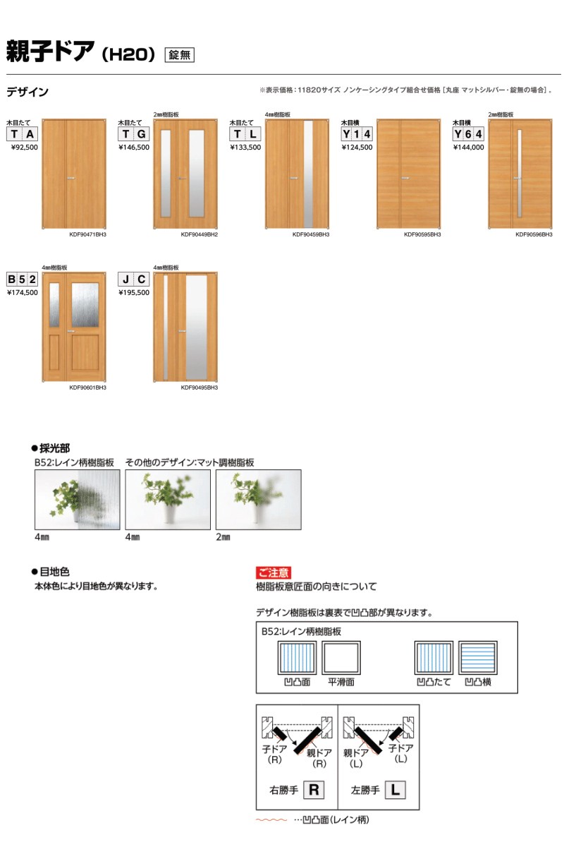 ワンピなど最旬ア！ワンピなど最旬ア！室内ドア ラフォレスタ TL 親子