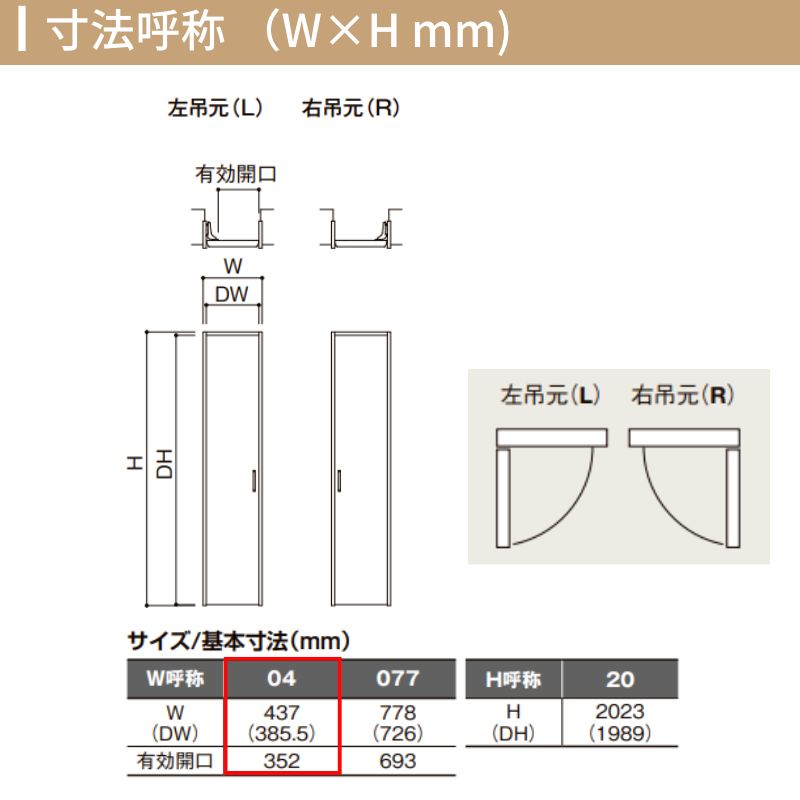 ラシッサ LIXIL クローゼット扉 ドア ラシッサS 片開き戸 LAB ノン