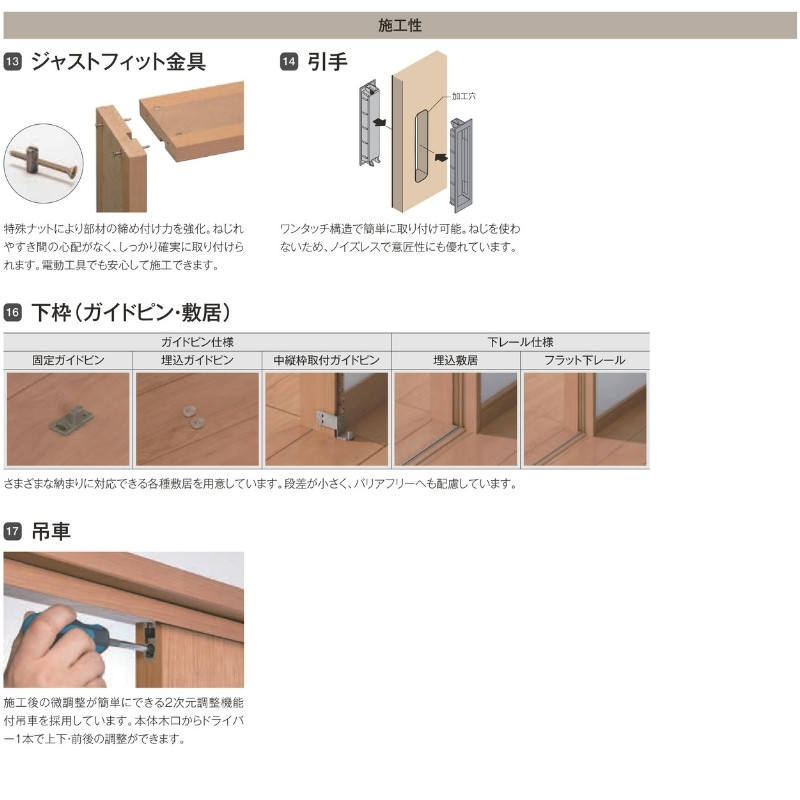 ラフィス 可動間仕切り 片引戸3枚建 上吊方式 ノンケーシング枠 RGV